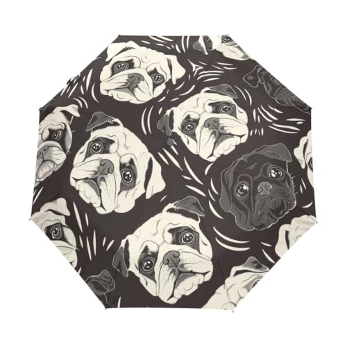 Parapluie Carlins Sombres au design soigné et protection UV robuste