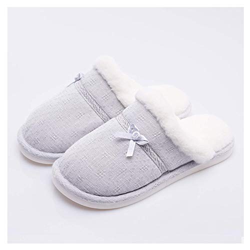 Pantoufles en coton mignonnes pour intérieur et sol en hiver