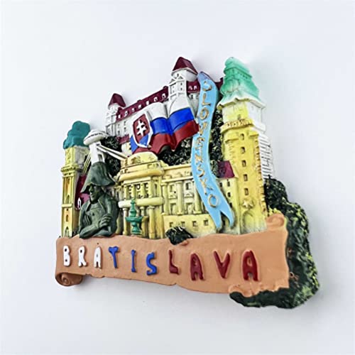 Imán decorativo Bratislava Slovakia para refrigerador miniatura 3