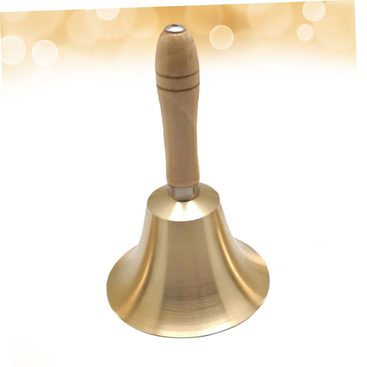 Amazon.co.jp: Operitacx 真鍮製ハンドベル 木製ハンドル付き 呼び出し