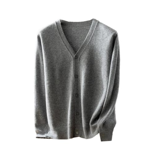 Men's V-Neck Cardigan Sweater Long Sleeve Fall Winter Classic Casual Solid Korean Style Male Knitted Tops