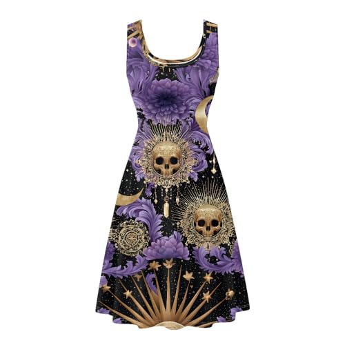 Image of TOADDITDO Womens Summer Sleeveless Tank Dress with 2 Side Pockets XS-4XL Plus Size