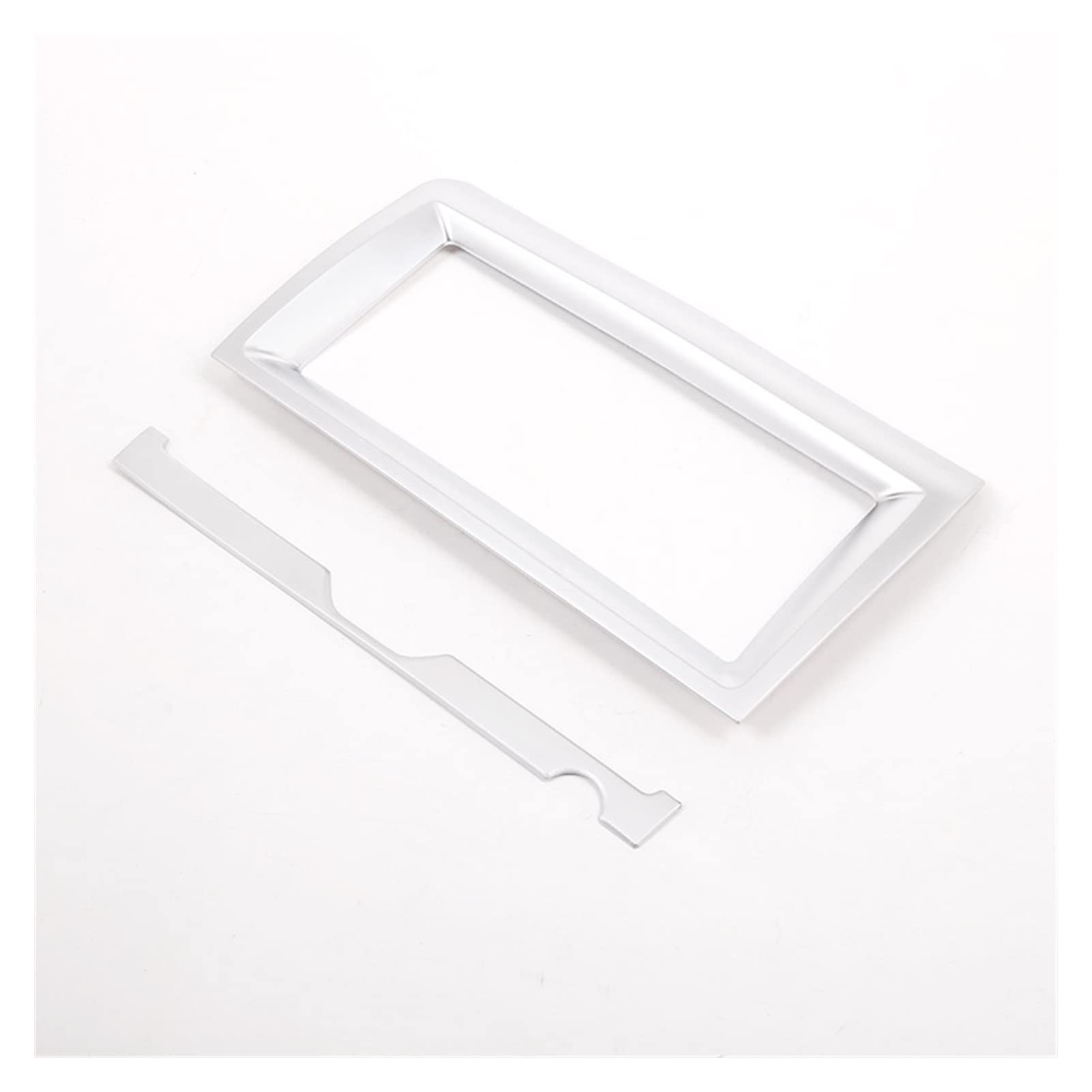 YINGO Kompatybilny z Jaguar. E-Pace E Pace 2018-2019 Wnętrze samochodu Rama nawigacyjna Wykończenia Akcesoria samochodowe(Silver)