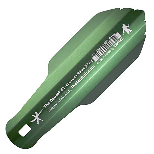 TheTentLab New Improved Deuce(R) Ultralight Backpacking Potty Trowel - Now in 3 Sizes (Green, 3)