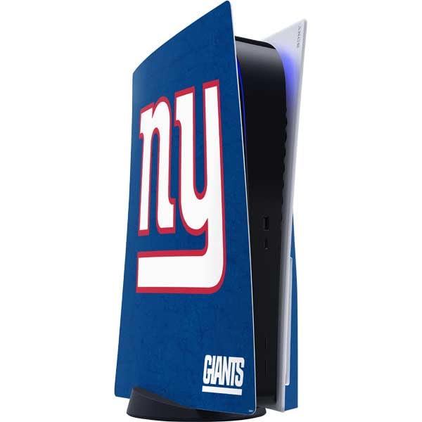 Skinit Decal Gaming Skin Compatible with PS5 Console - Officially Licensed NFL New York Giants Distressed Design
