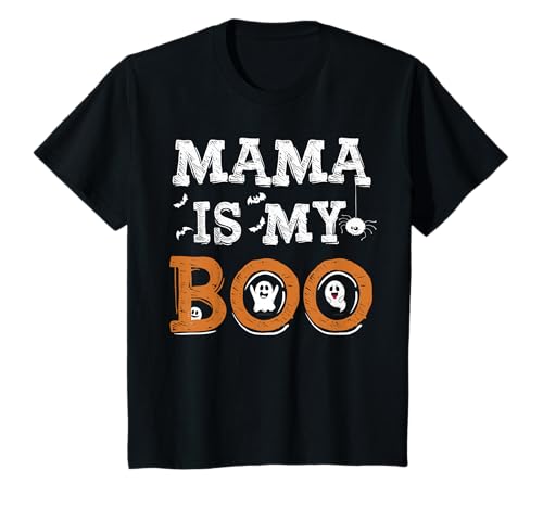 Bambino Cute Mama Is My Boo Kids Mom Funny Daughter Son Tee Maglietta