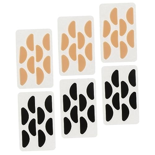 EXQUIMEUBLE 12枚 メガネ用海鼻パッド入り 自己粘着式 ノーズパッド 柔軟で滑り止め効果 ずれ防止 軽量で耐久性あり 男女兼用