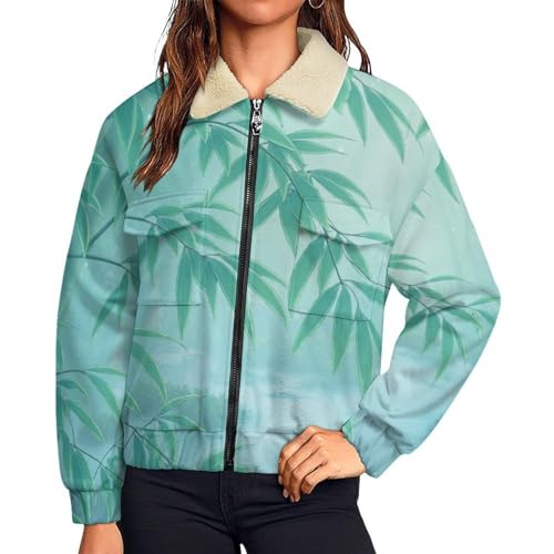 Sweat polaire femme forêt de bambous idéal pour vos promenades