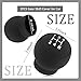 YGDMD 2PCS 5 Speed Gear Shift Knob Cover,Highly Elastic Silicone Car Gear Shift Cover for All-Round Protection,Tear-Resistant Stick Shifts Covers Car Interior Accessories