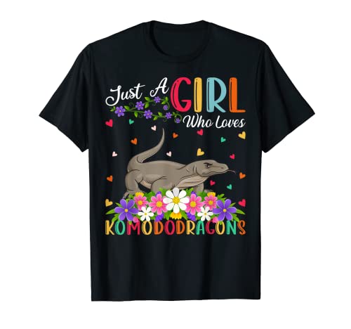 Komodo Dragon Lover Just A Girl Who Loves Komodo Dragons T-Shirt