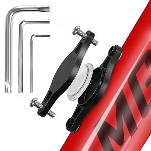 AirTag bicicletta antifurto universale, AirTag Bike Mount Holder, Supporto per bici portaborraccia, con viti di sicurezza, con strumento di rimozione, impermeabile, Posizionamento GPS