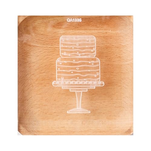 Molde cuadrado para galletas de boda, portátil, para galletas de boda, en relieve, para elegantes golosinas de recepción