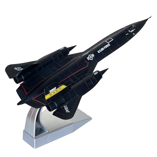 SR71 Model Plane 1/144 Scale SR71 Aircraft Kit Metal Diecast Aircraft Military Fighter Attack Airplane Model for Collection or Birthday Gift