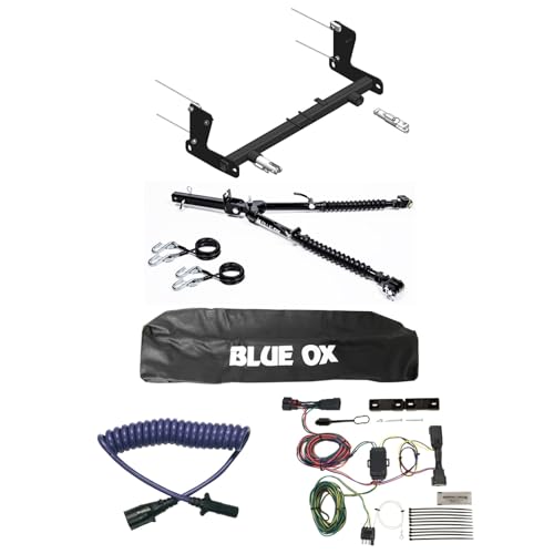 TrendsAuto Blue Ox Alpha Tow Bar & Baseplate Combo with EZ Light Wiring Harness Kit fits 2018 2024 Wrangler JL Decal | BX1139 BX7390 BX88206 BX88440 BX88368