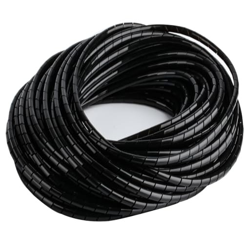 2 STK Spiral Kabelschlauch Schwarz,35 Meter Universal Kabel...