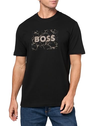BOSS Men's Big Logo Chain Cotton T-Shirt