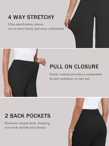 Agenlulu 2025 Summer Women's Stretchy Wide Leg Dress Pants High Waisted Capri/Ankle UPF50+ Cooling Cropped Casual Slacks4