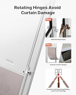 VEVOR Dog Door for Sliding Glass Door, 91 to 96 in Adjustable Height, Aluminum Alloy Frame with Metal Rotating Hinges, Lock Design, 13 5/8 x 23 5/8 in Flap, Sliding Glass Pet Door for Renters