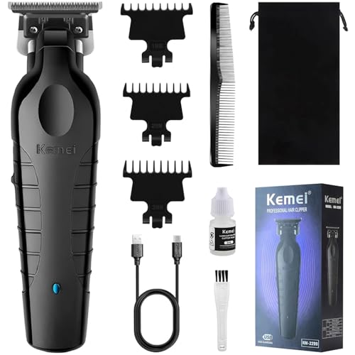 KEMEI Trimmer Professional Men 's Cordless Haircut Kit de corte de cabelo elétrico para barba, apar