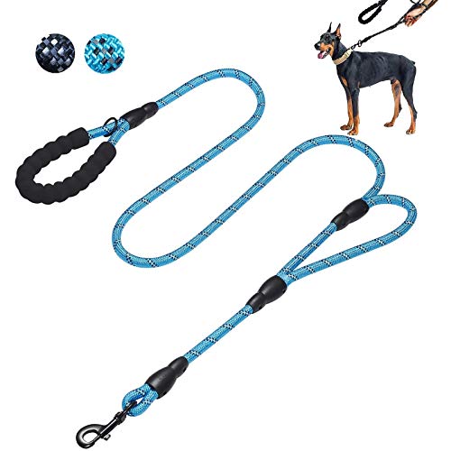 6ft Hundeleine Mit Doppelgriff & Reflektierendem Nylon – Perfekt Für Große Und Kleine Hunde