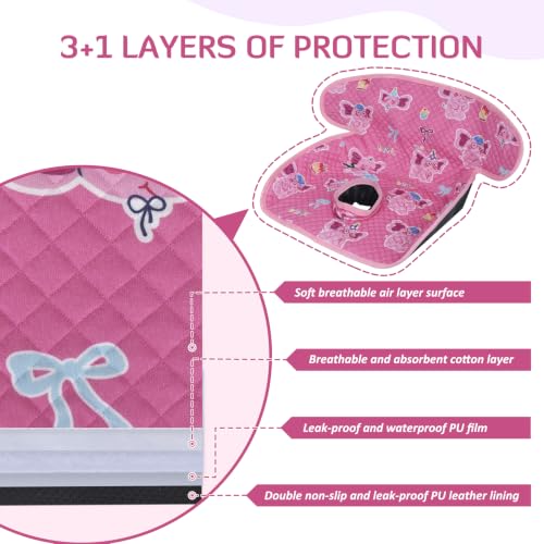 Image of INFANZIA Dry Seat,Car Seat Protector Waterproof Carseat Liner Potty Training Toddlers, Baby and Infants, Piddle Pad for Carseats Strollers (Elephant, 2 Packs