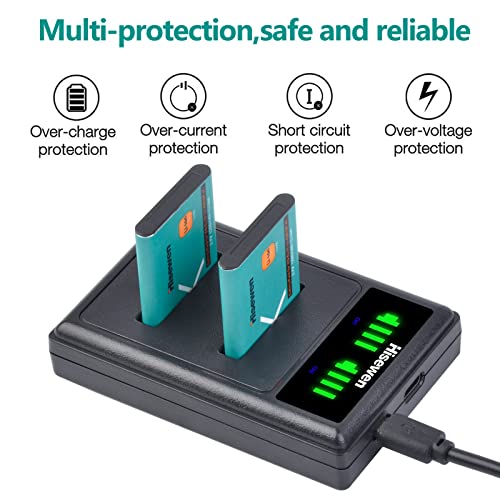 Batteria Li-42B Li-40B Hisewen 3Pack 1200mAh per