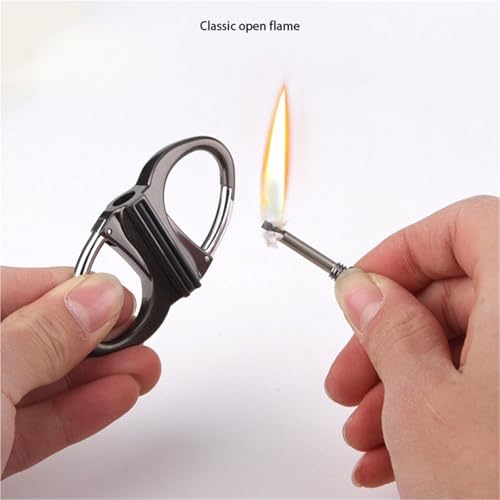Encendedor de metal de queroseno recargable y portátil para colección 4