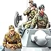 1/16 Scale Military Miniature Model Resin Kit Figure Set, WW2 WWII Three German Soldiers and Cat Tanker Crew Officer Commander Tankmen NO Tank Army Battle War Unpainted Unassembled