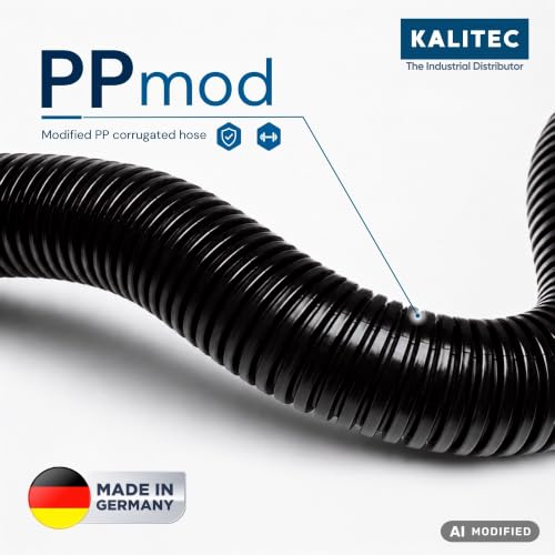 Kalitec 10m Rura Falista NW 12 Otwarta - Wąż Ochronny do Kabli i Przewodów