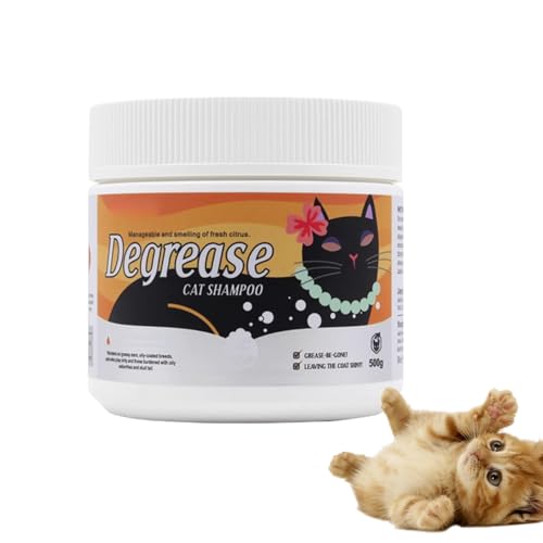 Krmoau Shampoo per gatti | Pulizia lenitiva della pelle per gatti – Idratante 500 grammi Crema Shampoo per la cura quotidiana degli animali domestici igiene e biancheria per gatti