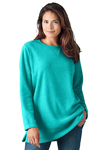 Woman Within Plus Size Sherpa Sweatshirt