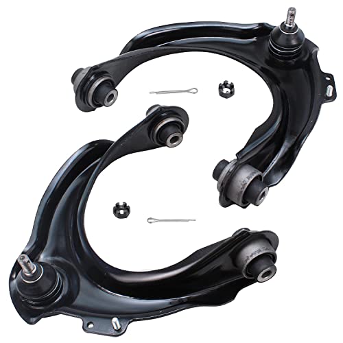 Image of Detroit Axle - Front Upper Lower Control Arms, Lower Ball Joints, Sway Bars, Inner Outer Tie Rods w /Boot Replacement for Honda Accord Acura TSX - 14pc Set