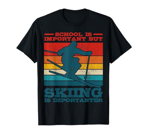 Ski Vintage Slogan Funny Skier Gift T-Shirt
