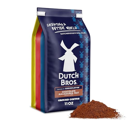 Dutch Bros® Chocolate Macadamia Nut Ground Flavored Coffee Inspired by Annihilator®, Bagged 11oz