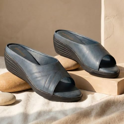 Image of TRASE Wedges for Women | Stylish Sandals for Woman | 2 Inch Wedge Heel Footwear | Ladies Office Wear