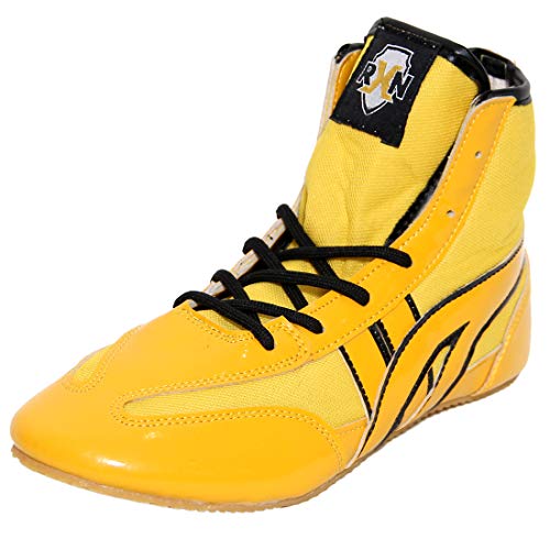 Image of RXN Men's Faux Leather Wrestling Shoes with Rubber Sole for Training