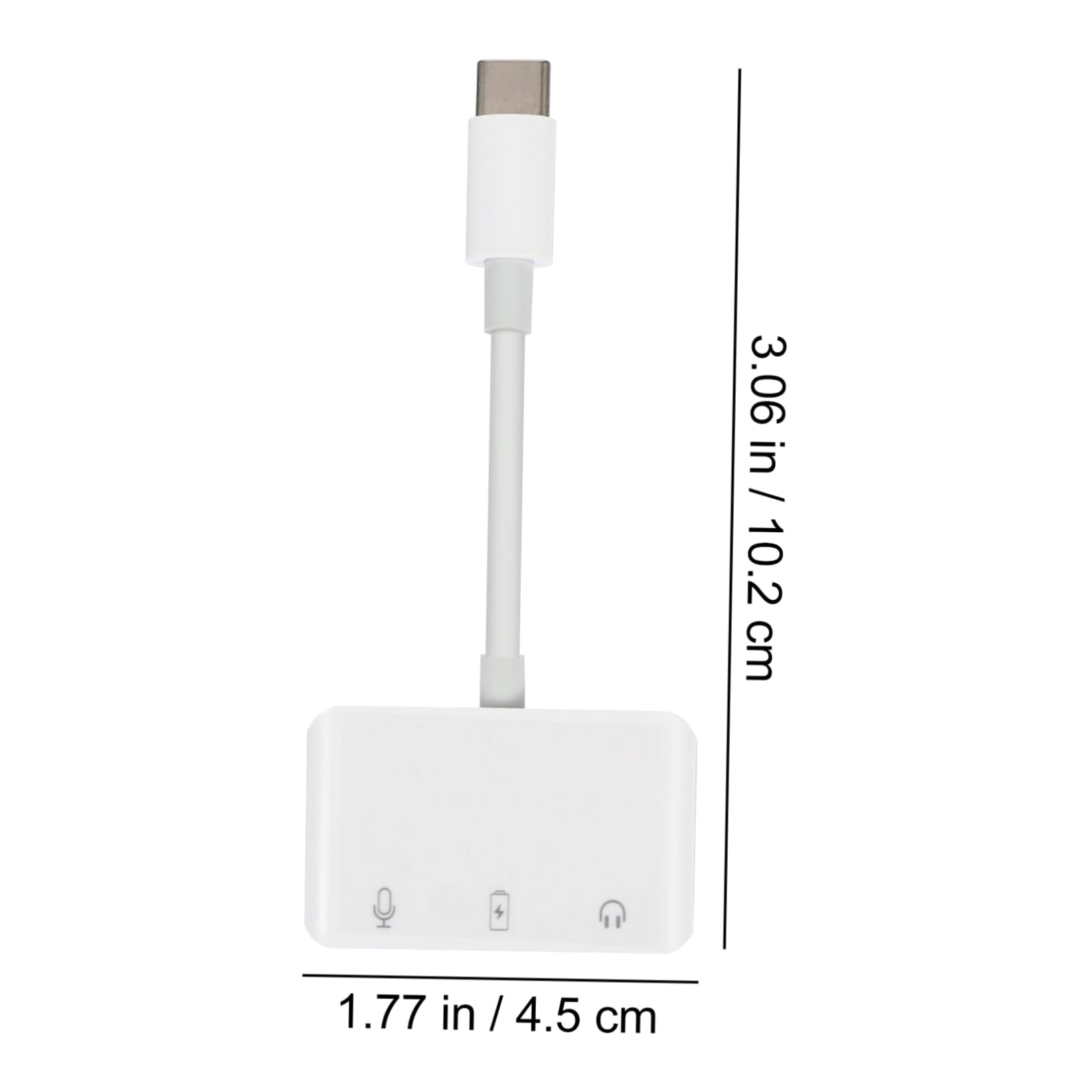 BESTonZON 2pièces Adaptateur Audio Type-c Portable avec Fonctionnalités De Externe Et Jack pour Streaming Appels Et Chargement Rapide