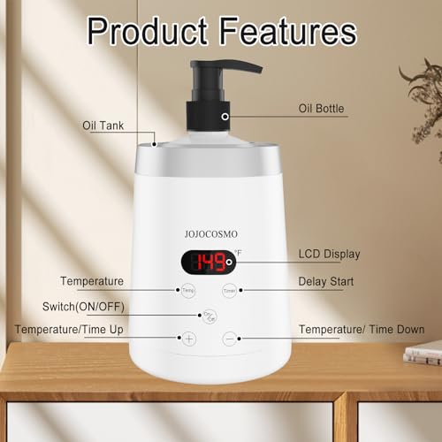 image for JOJOCOSMO Massage Oil Warmer Bottle Professional Massage Lotion Heater