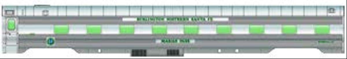 Walther Proto HO Scale Walthers Proto 920-16256 Business Car 85' PS 4-4-2 Sleeper BNSF 66 Cajon Pass Lit'