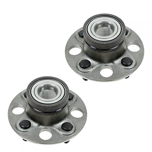 Image of TRQ Rear Left and Right Wheel Bearing and Hub Assembly Set 2 Piece Compatible with 2007-2012 Honda Fit 2013 Fit Base Model Sport 2010-2014 Insight