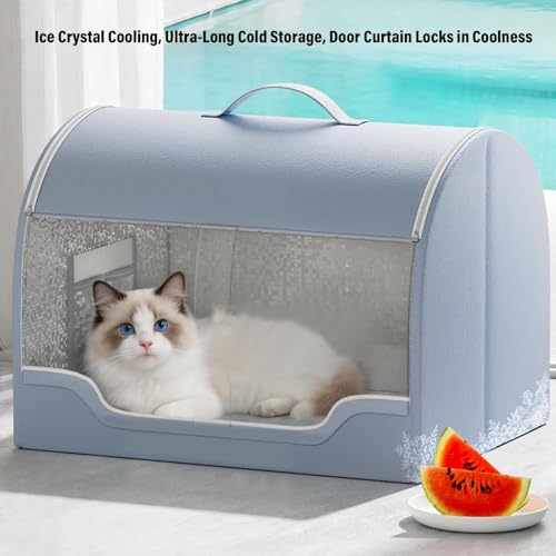 Maisonnette de chat rafraîchissante pour éviter les coups de chaleur en appartement - 5