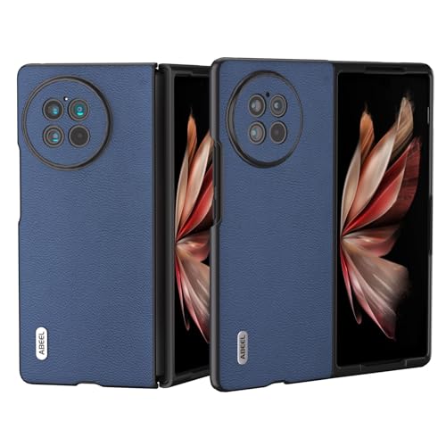 Coque en cuir véritable pour Vivo X Fold2 : l'élégance rigide et fine