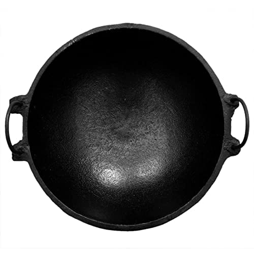 Buy Seematis kitchen Pre Seasoned Cast Iron Kadai Black Size 9Inch Online at Low Prices in