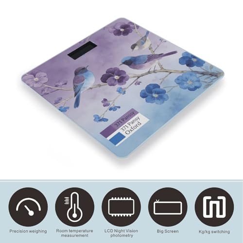Báscula digital para baño LZQPOEAS 180 kg con pantalla LCD miniatura 3