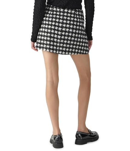Sanctuary Westend Miniskirt Brushed Houndstooth 42