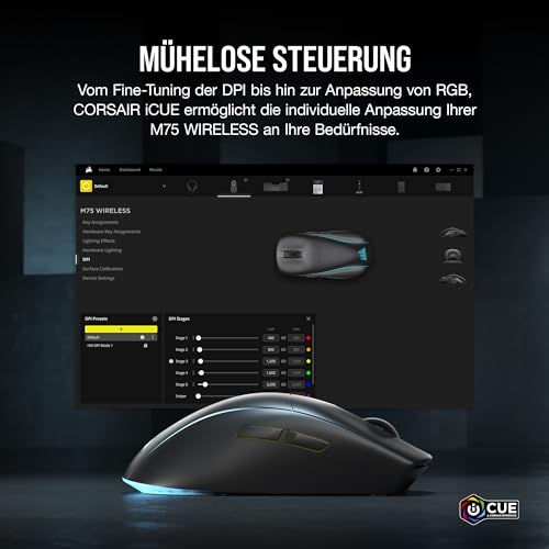 Corsair M75 Wireless RGB Gaming-Maus