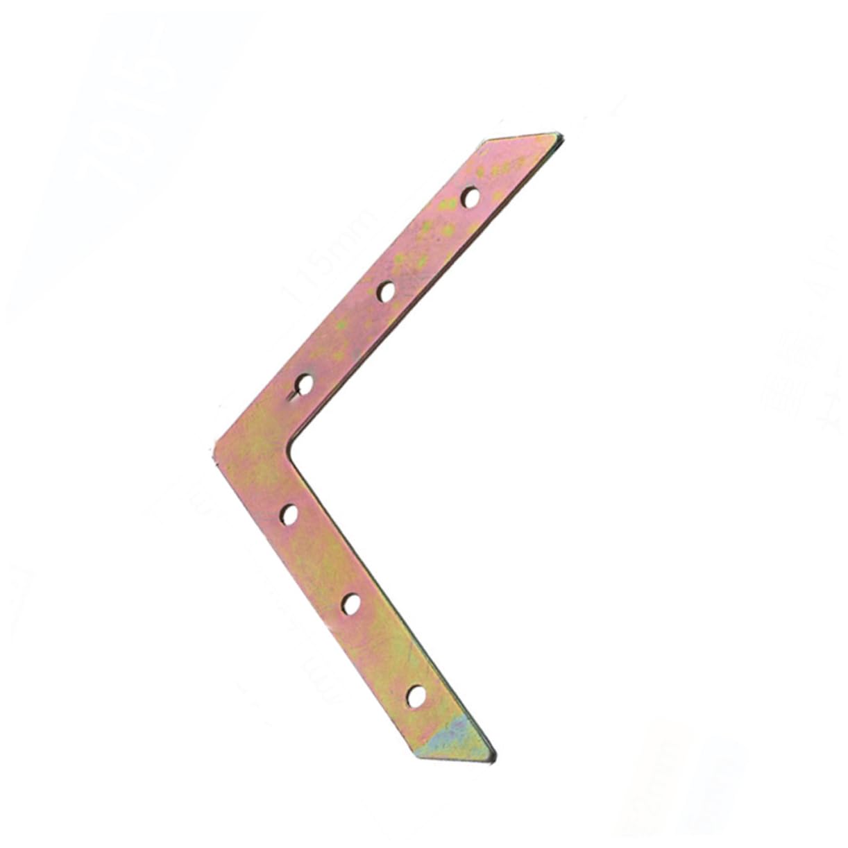 OUNONA 5pcs Stainless Steel Fixing Corner Fixed Bracket L-Type Corner Code Corner Angle Plate Bracket Furniture Accessories