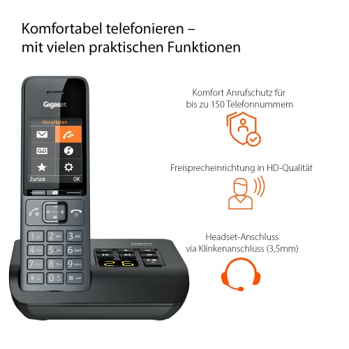 Schnurloses Telefon Gigaset Comfort 520A mit Anrufbeantworter
