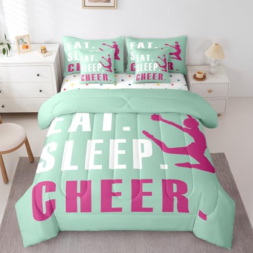 Image of Feelyou Cheer Comforter Set King Size 7 Piece for Kids Teens