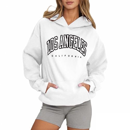 Cwuhyatre Hoodie Unisexe Lettre Imprimé avec Éclat Scintillant Style Décontracté Casual Sweatshirt Manches Longues Pull Hiver Doux Vêtements Mode...